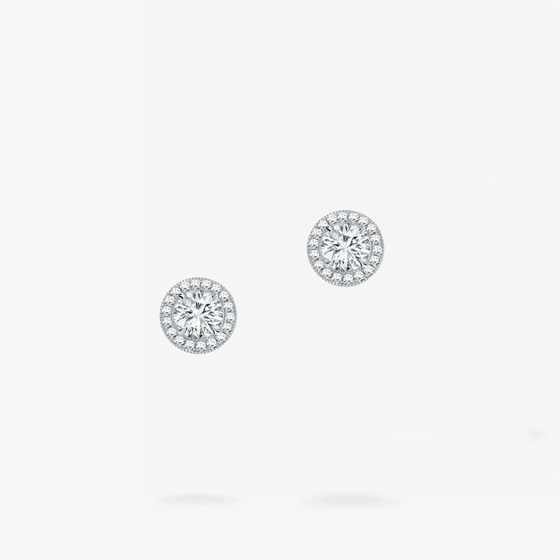 Round Diamond Earring